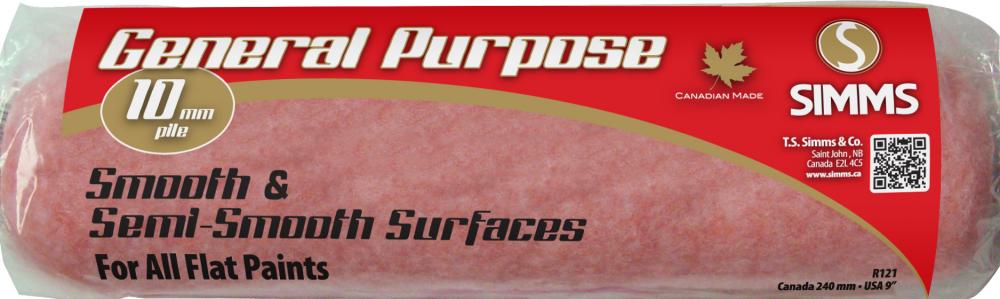 General Purpose roller cover 240mm x 10mm pile