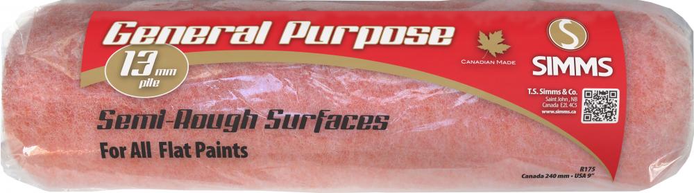 General Purpose roller cover 240mm x 13mm pile