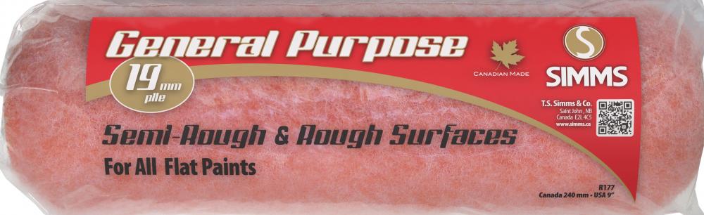 General Purpose roller cover 240mm x 19mm pile
