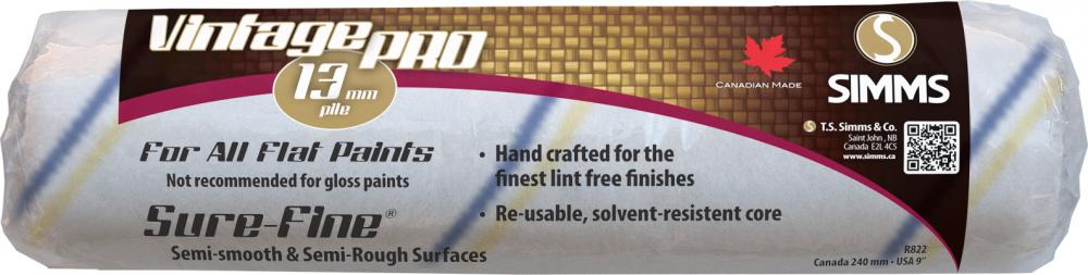 Vintage Pro lint free roller cover 240mm x 13mm pile