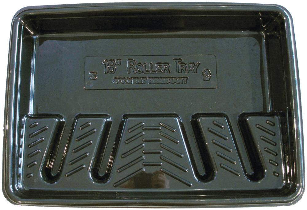 Plastic paint roller tray for 18&#34; rollers