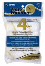 T.S. Simms A147 - Fabric yellow stripe mini roller cover 100mm 4pk