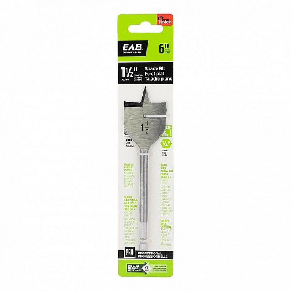 1 1/2&#34; x  6&#34; Wood Spade Professional Drill Bit