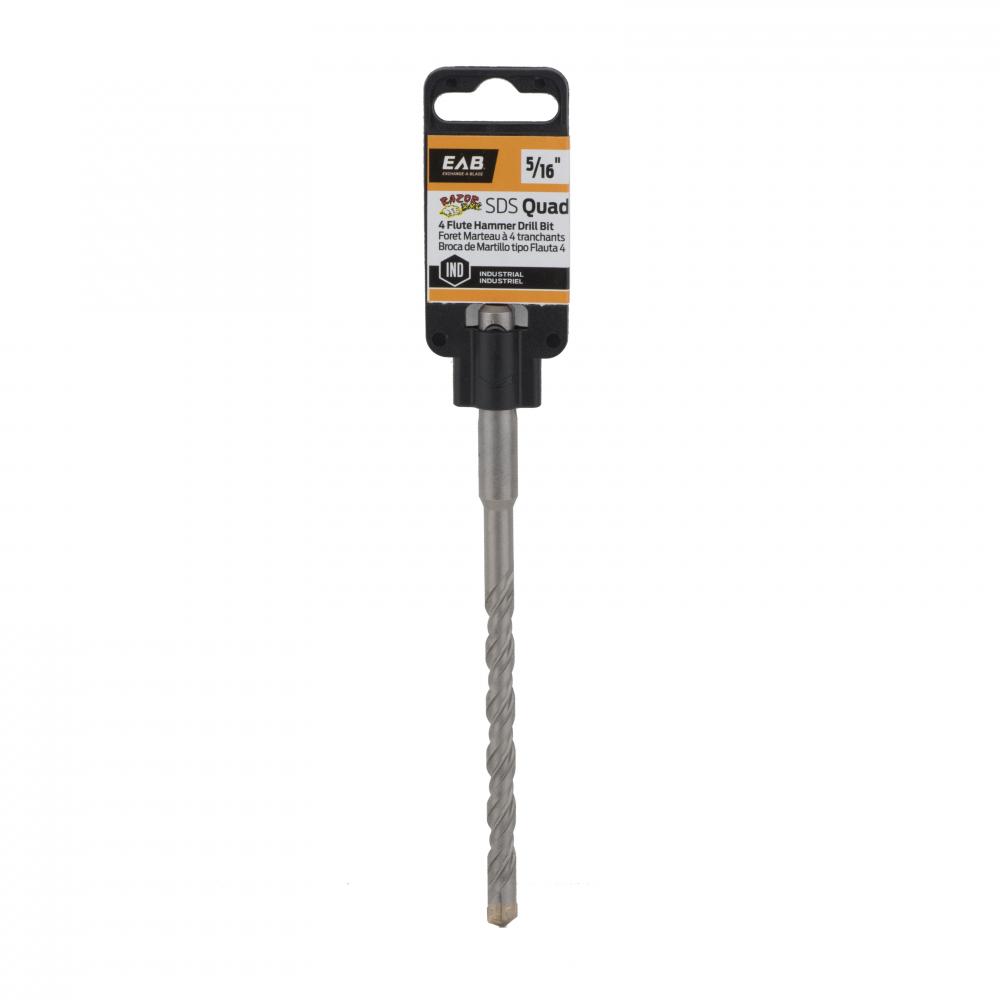 5/16&#34; x 4&#34; x 6&#34; Masonry SDS Quad Industrial Drill Bit