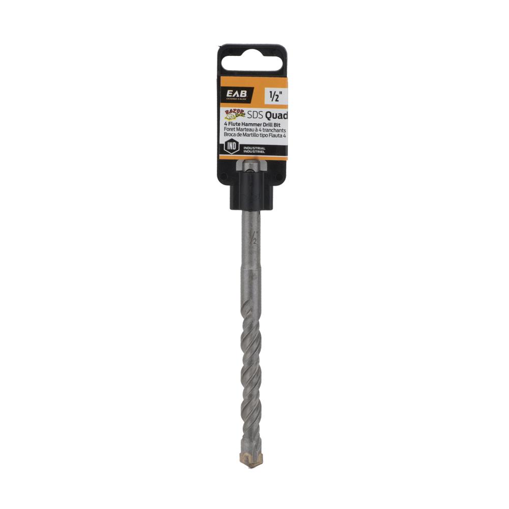 1/2&#34; x 4&#34; x 6&#34; Masonry SDS Quad Industrial Drill Bit
