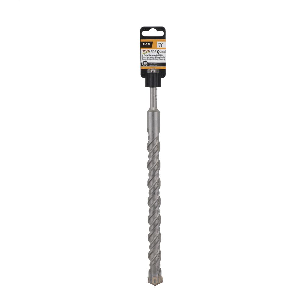 7/8&#34; x 10&#34; x 12&#34; Masonry SDS Quad Industrial Drill Bit