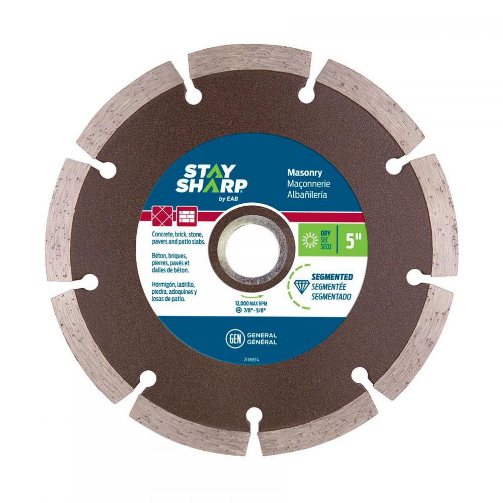 5&#34; Segmented Rim Concrete Bronze Diamond Blade