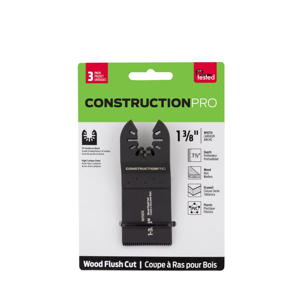 1 3/8&#34; Flush Cut (Wood) HCS (3 Pack) Oscillating Accessory