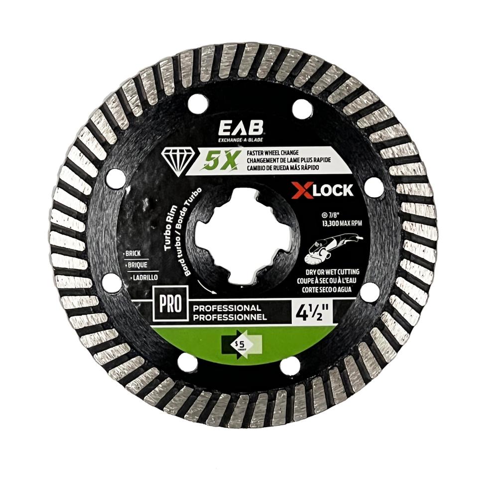 4 1/2&#34; X-Lock Turbo Rim Green Diamond Blade