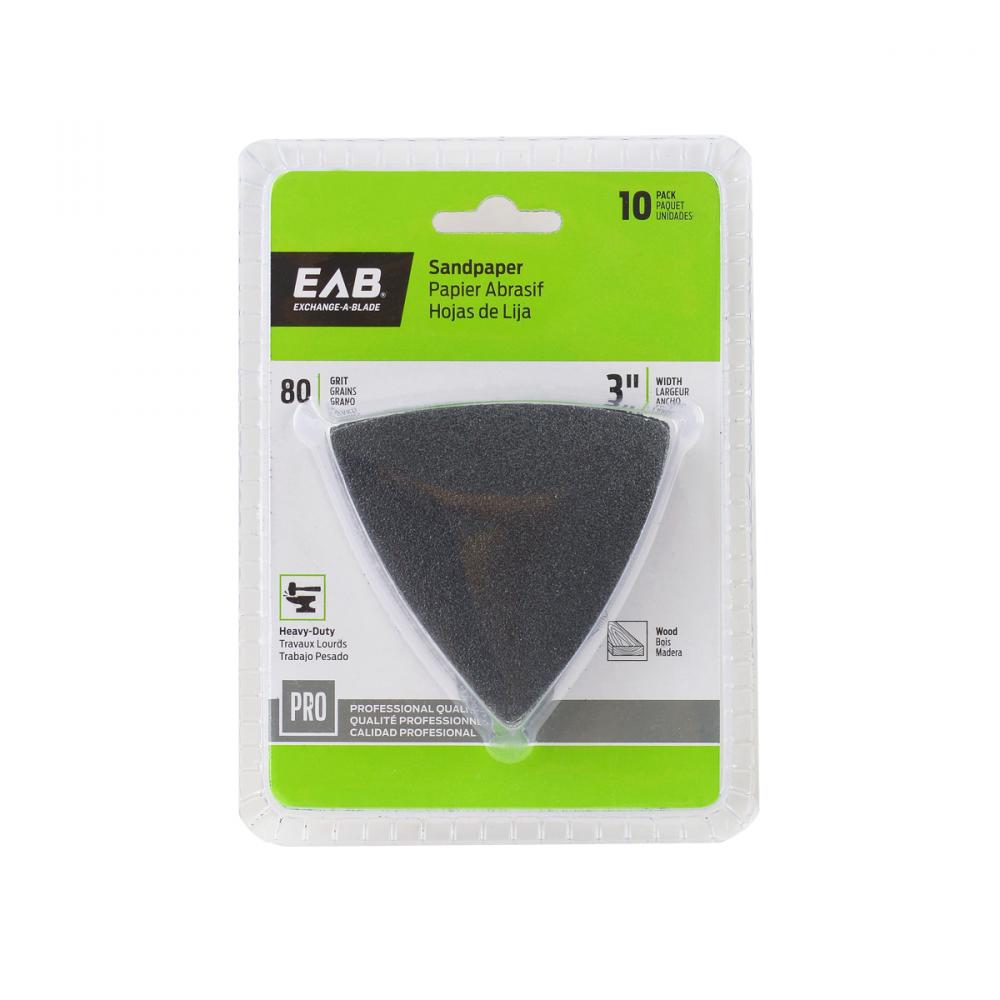 3&#34; x 80 Grit Sandpaper (10 Pack) Professional Oscillating Accessory