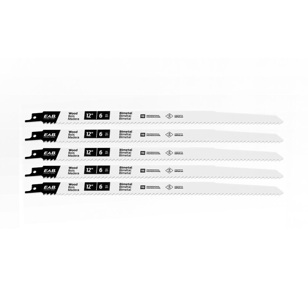 12&#34; x 6 tpi Bimetal (5 Pack) Professional Reciprocating Blade