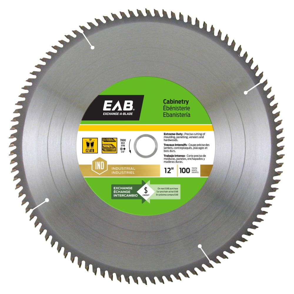 12&#34; x 100 Teeth Finishing Cabinetry Industrial Saw Blade