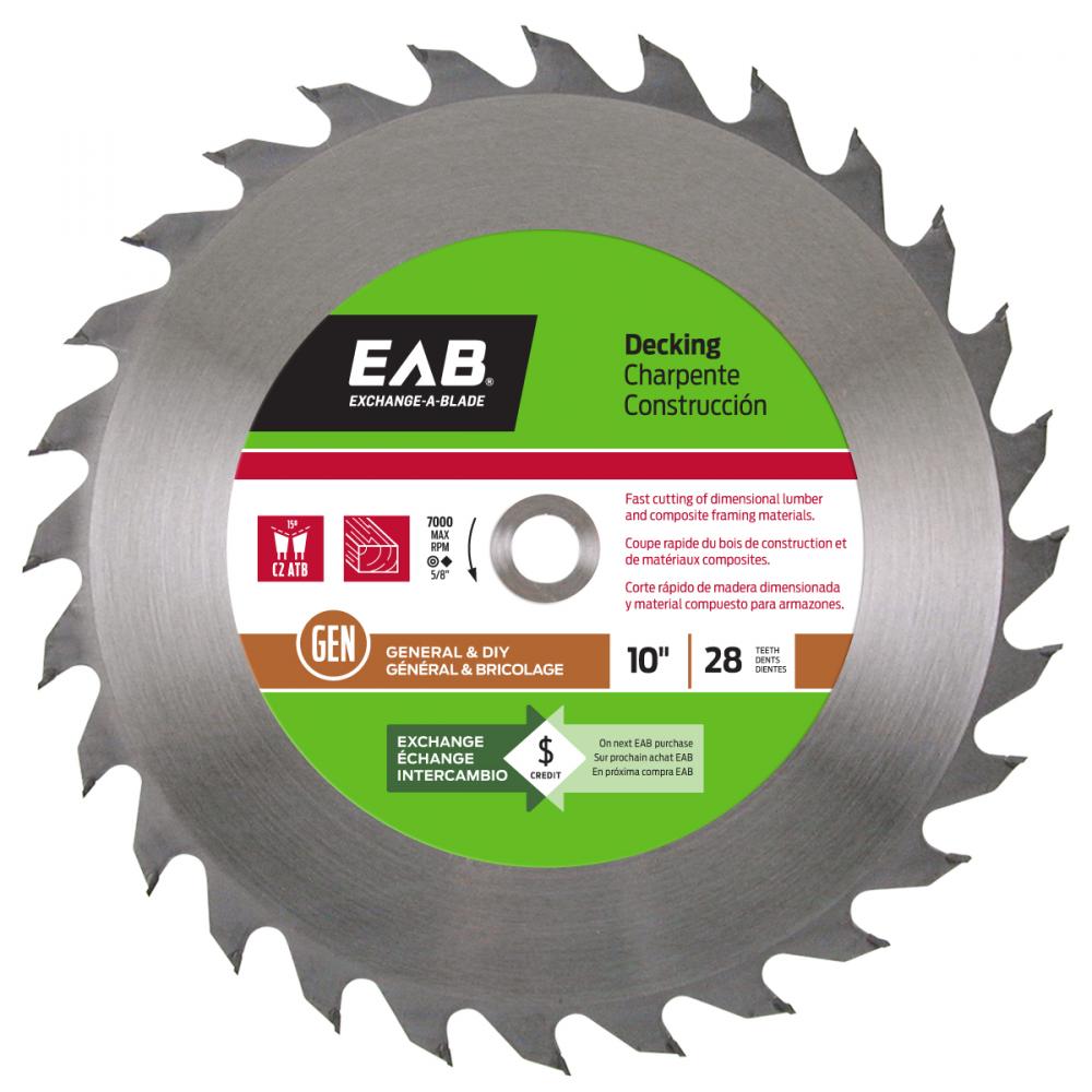 10&#34; x 28 Teeth Framing Decking Saw Blade