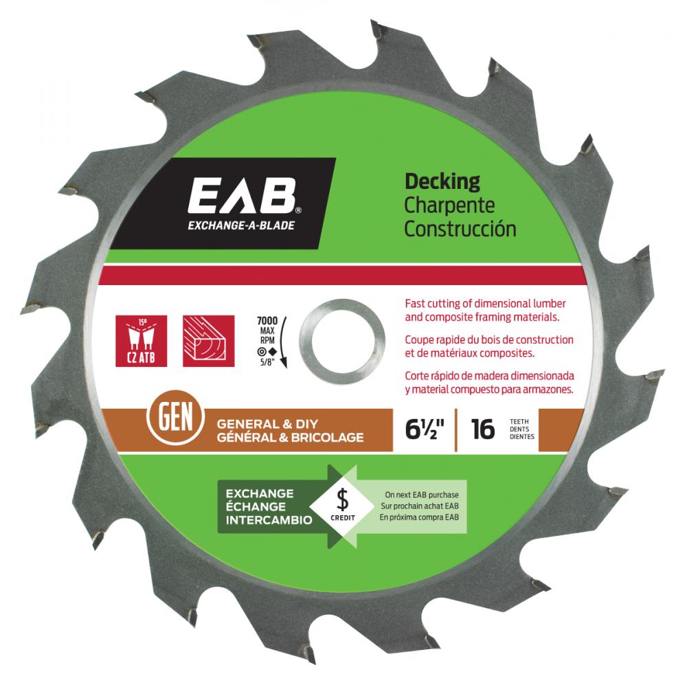 6 1/2&#34; x 16 Teeth Framing Decking Saw Blade