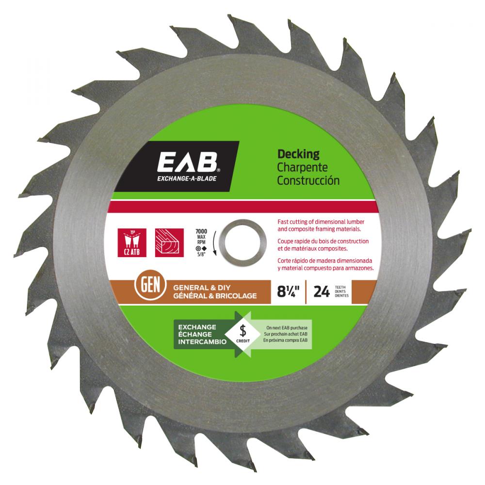 8 1/4&#34; x 24 Teeth Framing Decking Saw Blade