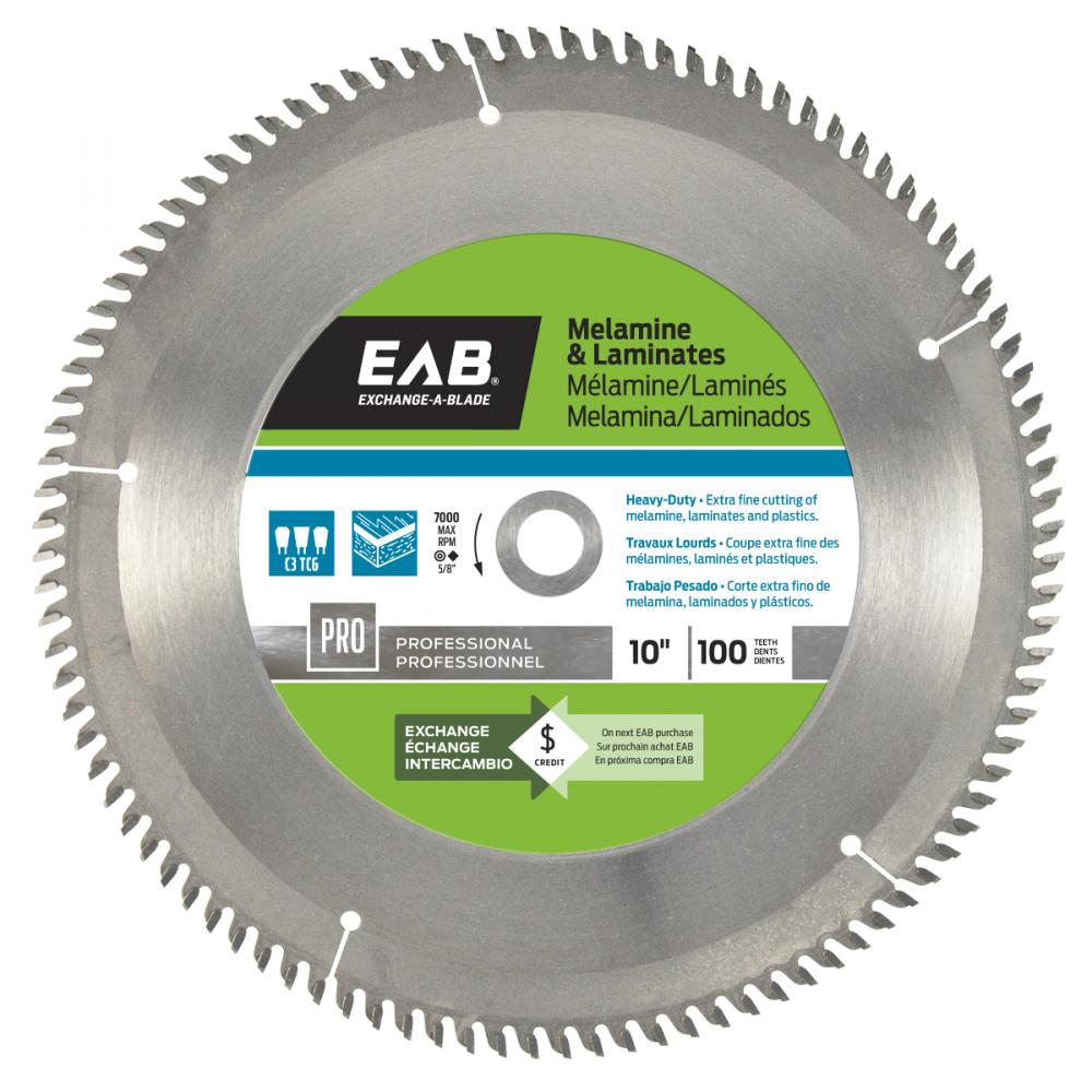 10&#34; x 100 Teeth Finishing Melamine Professional Saw Blade