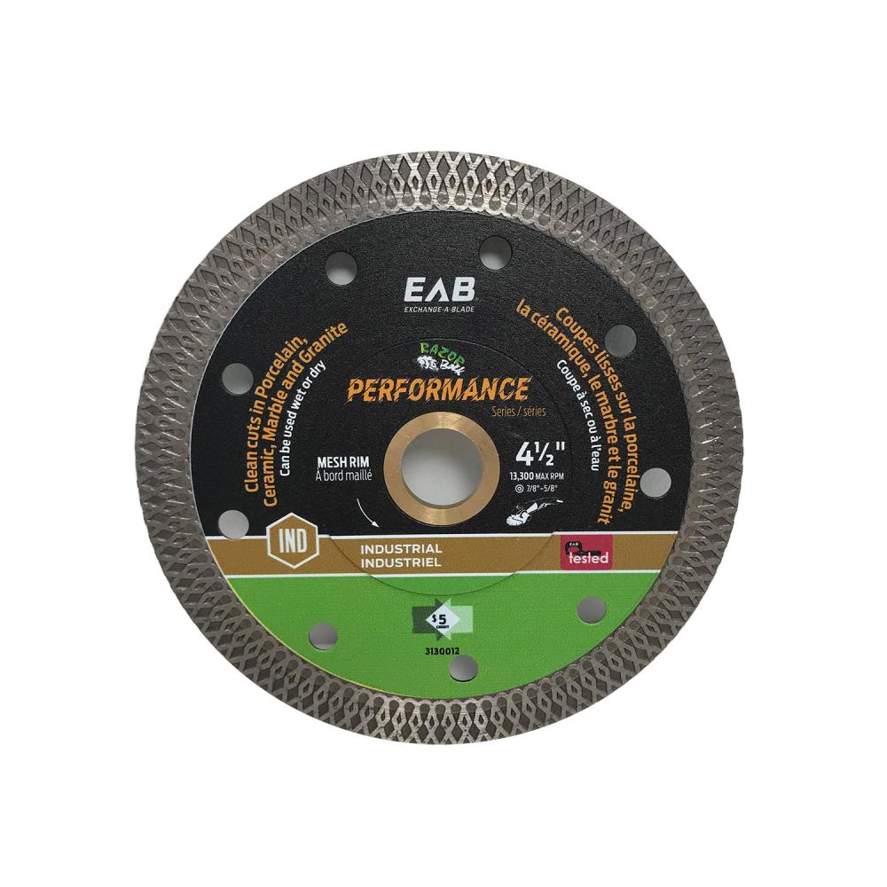 4 1/2&#34; Mesh Rim Porcelain Tile Industrial Diamond Blade