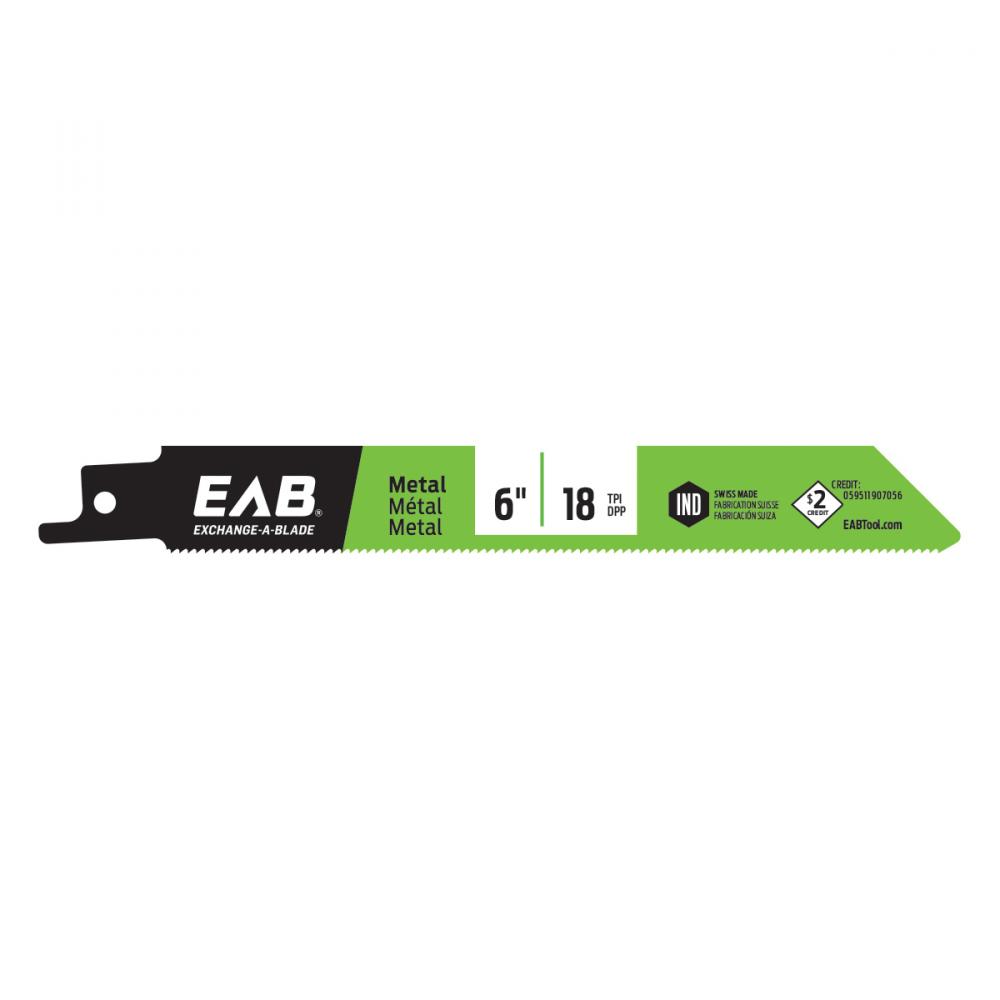 6&#34; x 18 tpi Bimetal Industrial Reciprocating Blade