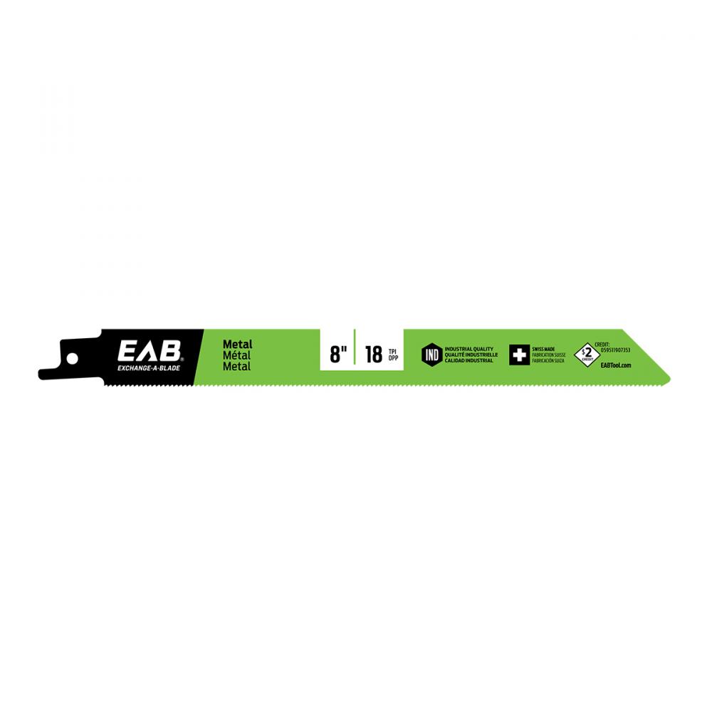 8&#34; x 18 tpi Bimetal Industrial Reciprocating Blade