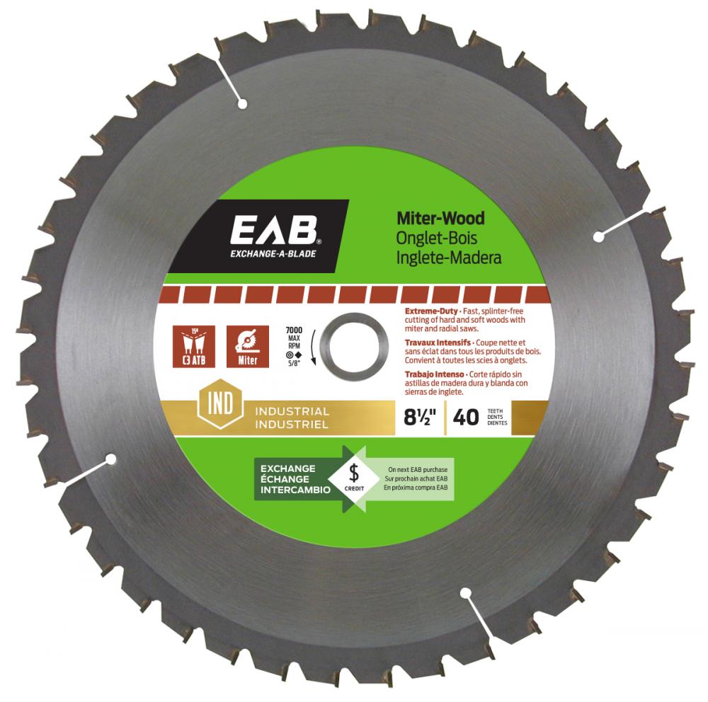 8 1/2&#34; x 40 Teeth Finishing Miter Industrial Saw Blade