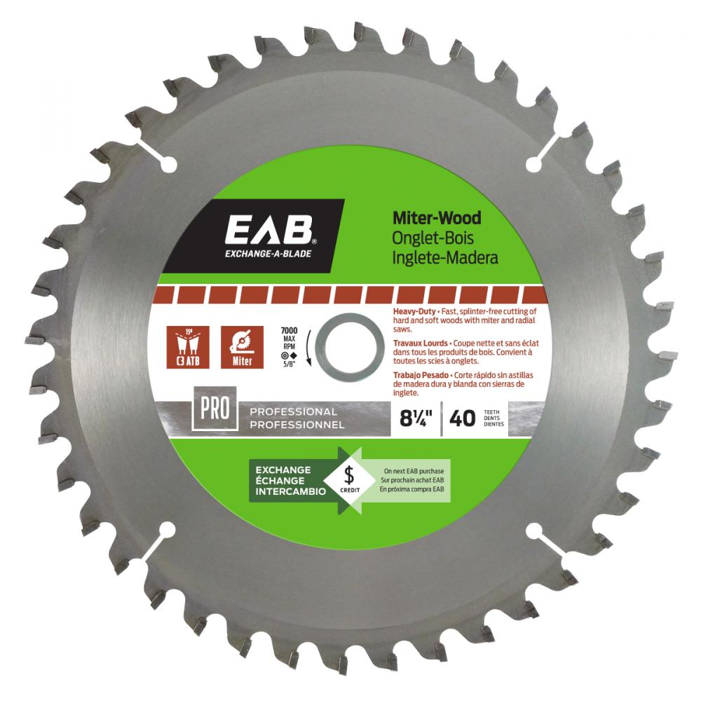 8 1/4&#34; x 40 Teeth Finishing Miter Professional Saw Blade