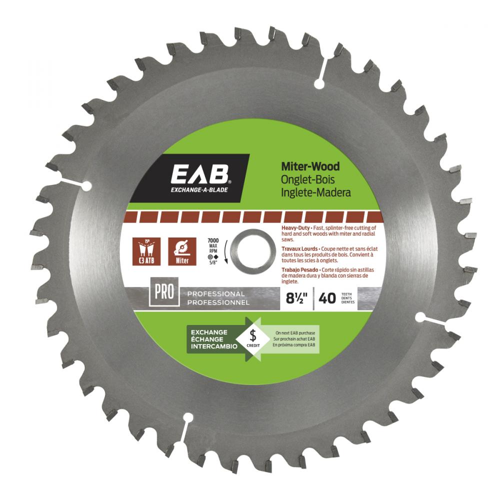 8 1/2&#34; x 40 Teeth Finishing Miter Professional Saw Blade
