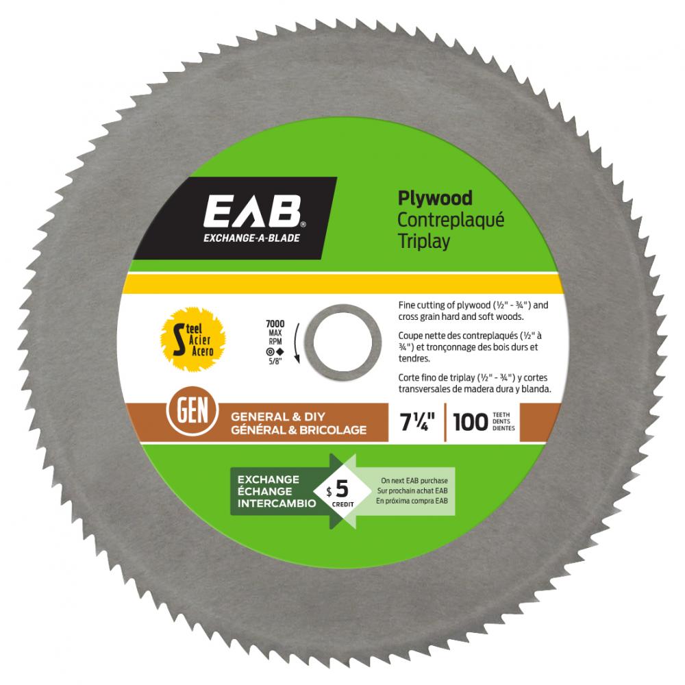7 1/4&#34; x 100 Teeth Finishing Plywood Saw Blade