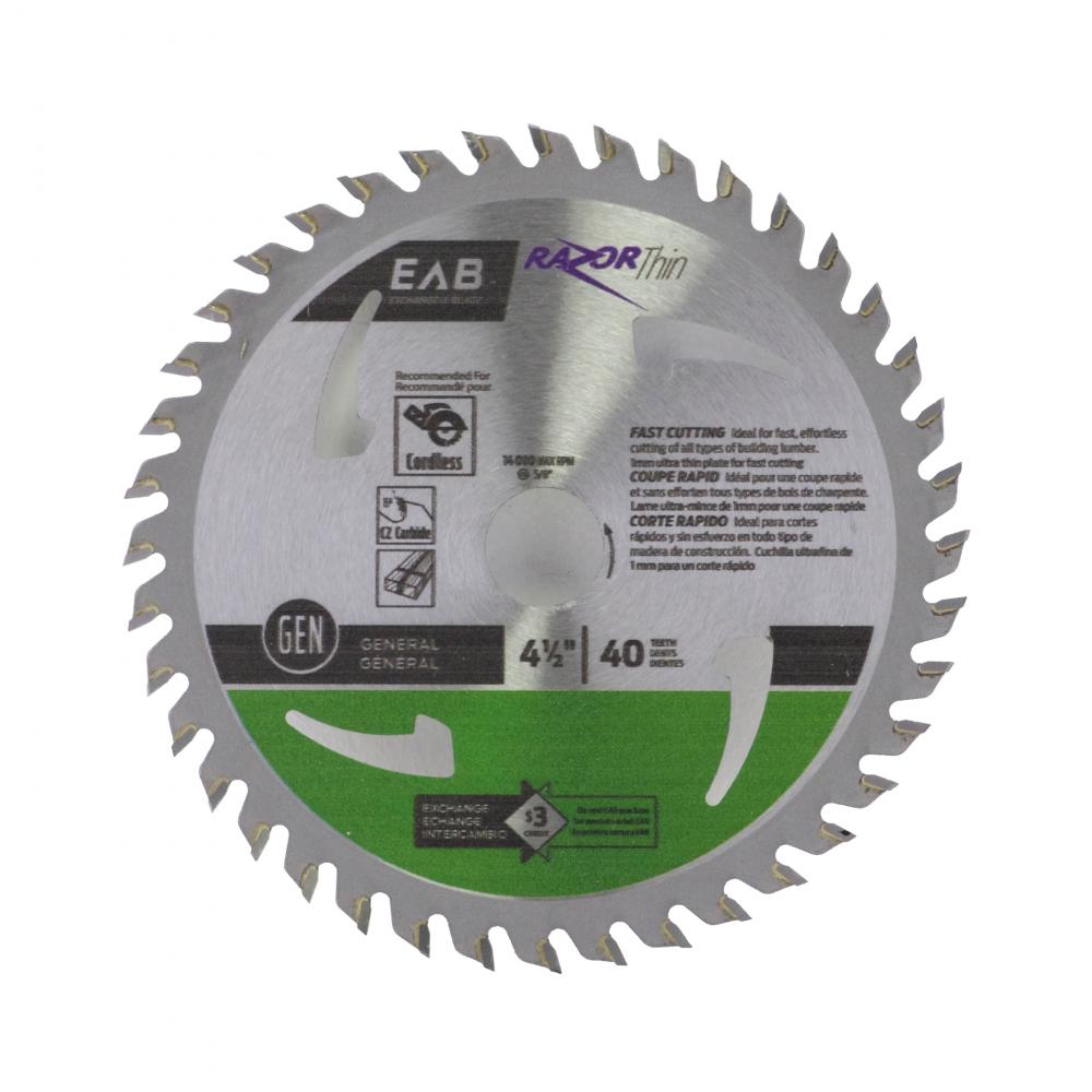 4 1/2&#34; x 40 Teeth Finishing Razor Thin® Saw Blade