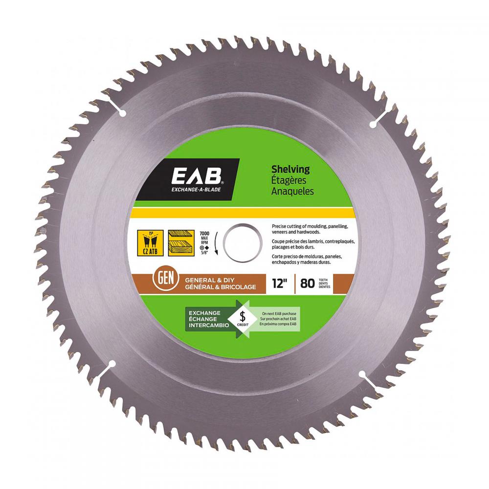12&#34; x 80 Teeth Finishing Shelving Saw Blade