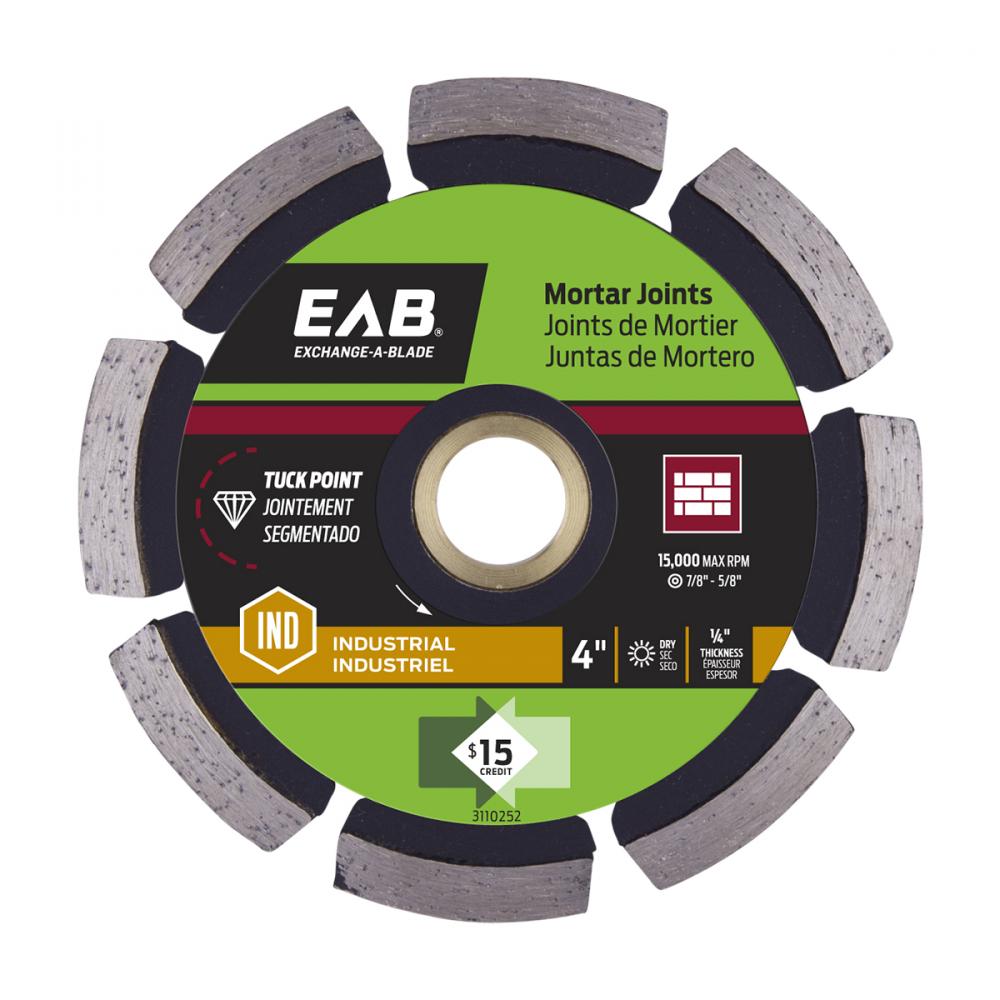 4&#34; Specialty Tuck Point Mortar Joints Black Industrial Diamond Blade