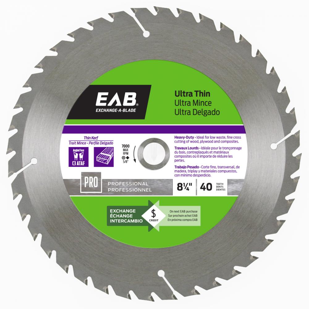 8 1/4&#34; x 40 Teeth Finishing Ultra Thin Professional Saw Blade