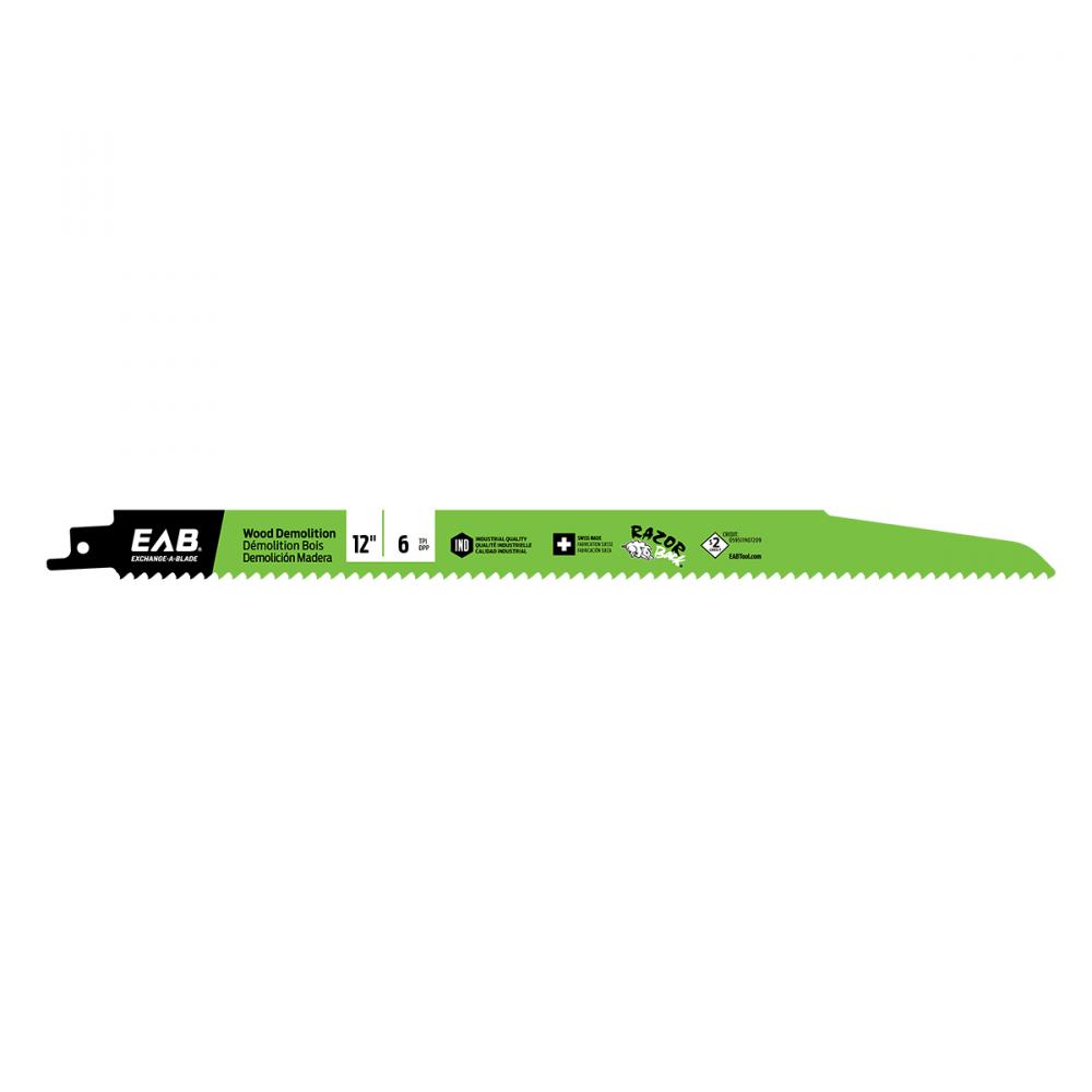 12&#34; x 6 tpi Bimetal Industrial Reciprocating Blade