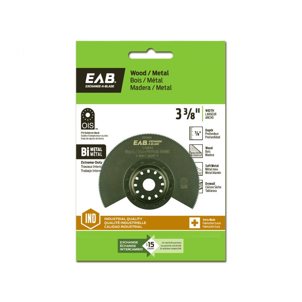 3 3/8&#34; Bimetal Wood & Metal Industrial Oscillating Accessory