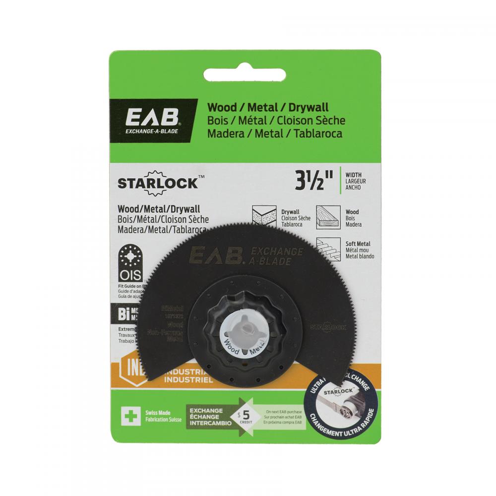 3 1/2&#34; Bimetal Wood, Metal & Drywall - Starlock Industrial Oscillating Accessory