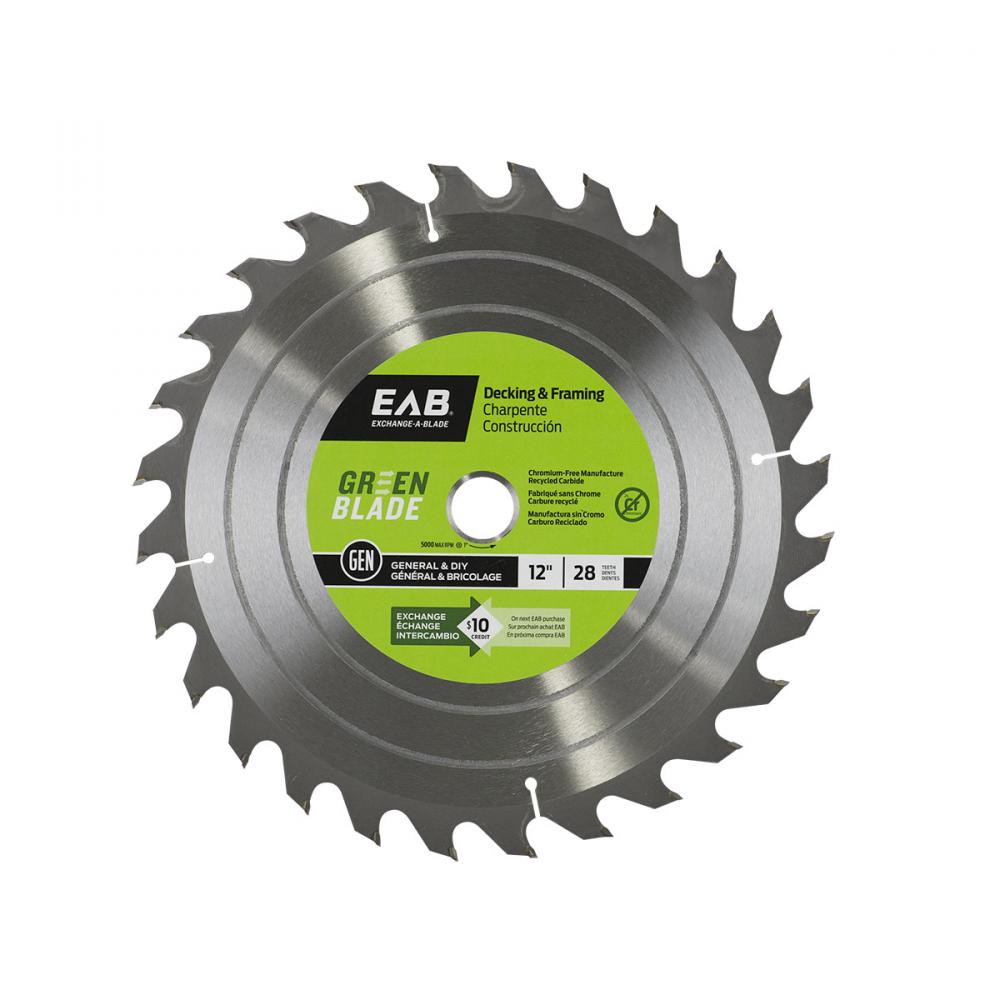 12&#34; x 28 Teeth Framing Green Blade Saw Blade