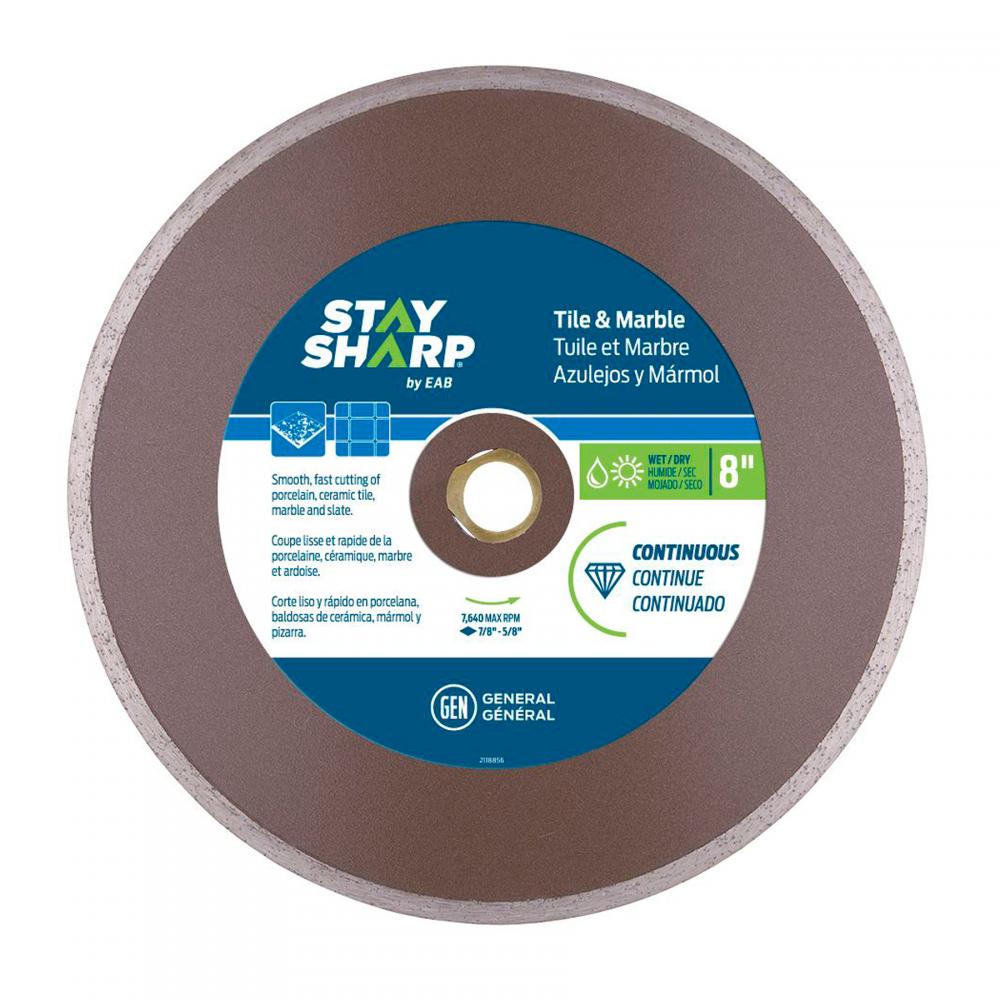 8&#34; Continuous Rim Ceramic Tile Bronze Diamond Blade