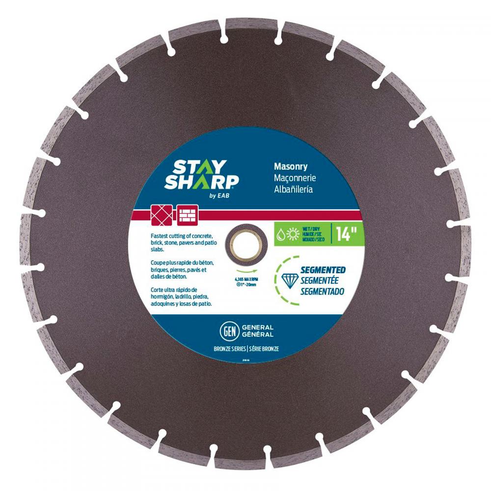 14&#34; Segmented Rim Concrete Bronze Diamond Blade