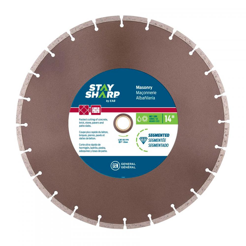 14&#34; Segmented Rim Concrete Bronze Diamond Blade