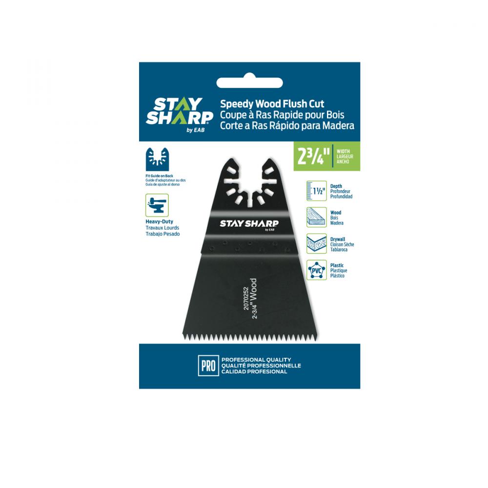 2 3/4&#34; HCS Speedy Flush Cut Blade (Wood) Professional Oscillating Accessory - Recyclable