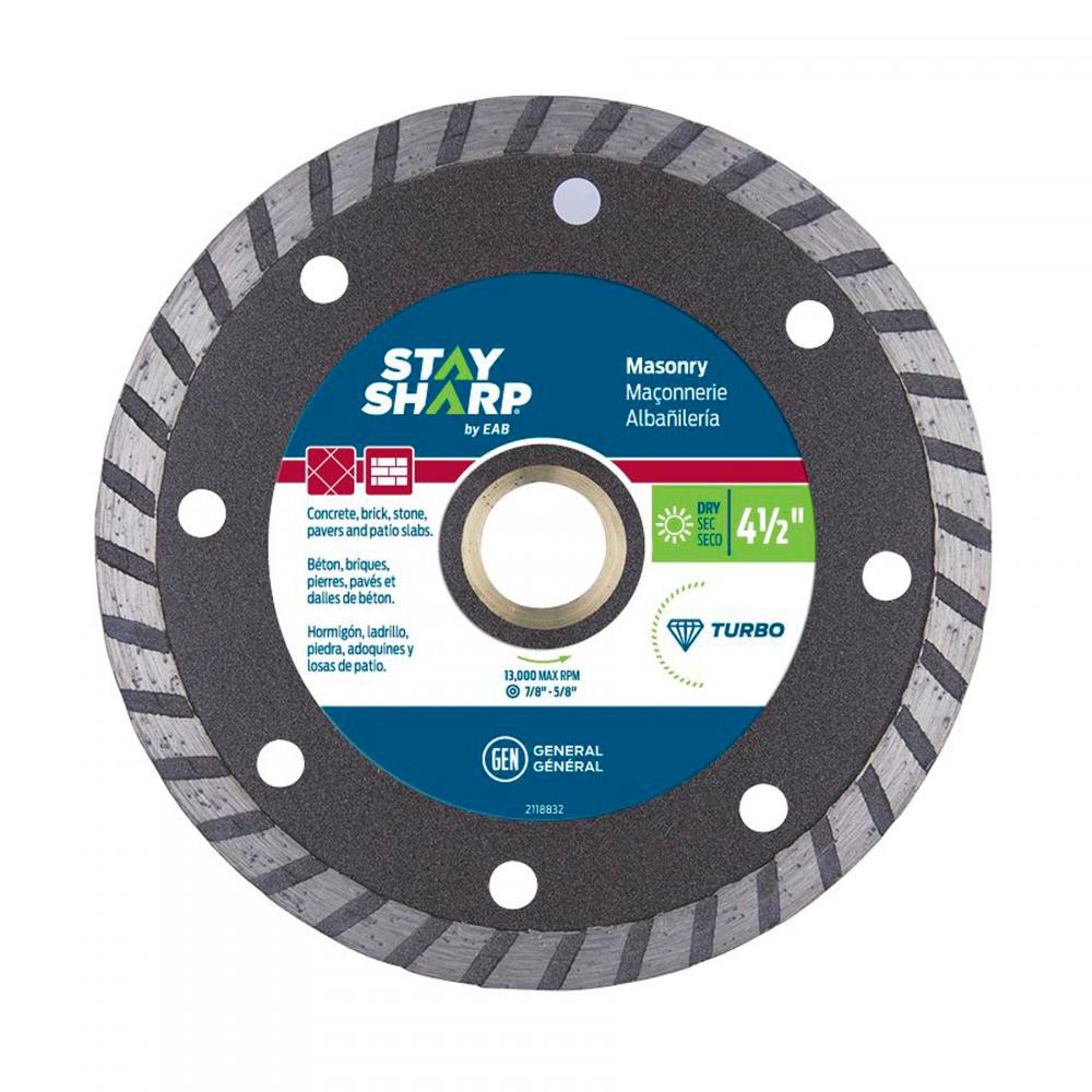 4 1/2&#34; Turbo Rim Concrete Bronze Diamond Blade