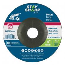 EAB 2160042 - 4" x 1/4"  Depressed Center Wheel Metal Grinding Flat Wheel Type 27