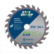 EAB 2110710 - 5 3/8" x 24 Teeth Framing Green Blade Saw Blade