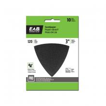 EAB 1070152 - 3" x120 Grit Sandpaper (10 Pack) Professional Oscillating Accessory