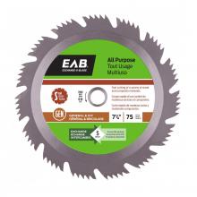EAB 1001122 - 7 1/4" x 75 Teeth All Purpose Saw Blade