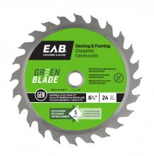 EAB 1110032 - 6 1/2" x 24 Teeth Framing Green Blade Saw Blade