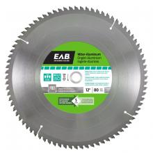 EAB 1019682 - 12" x 80 Teeth Metal Cutting Miter Aluminum  Professional Saw Blade