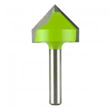 EAB 2110072 - 1" x 1/4" Shank Decorative Vee Groove Professional Router Bit
